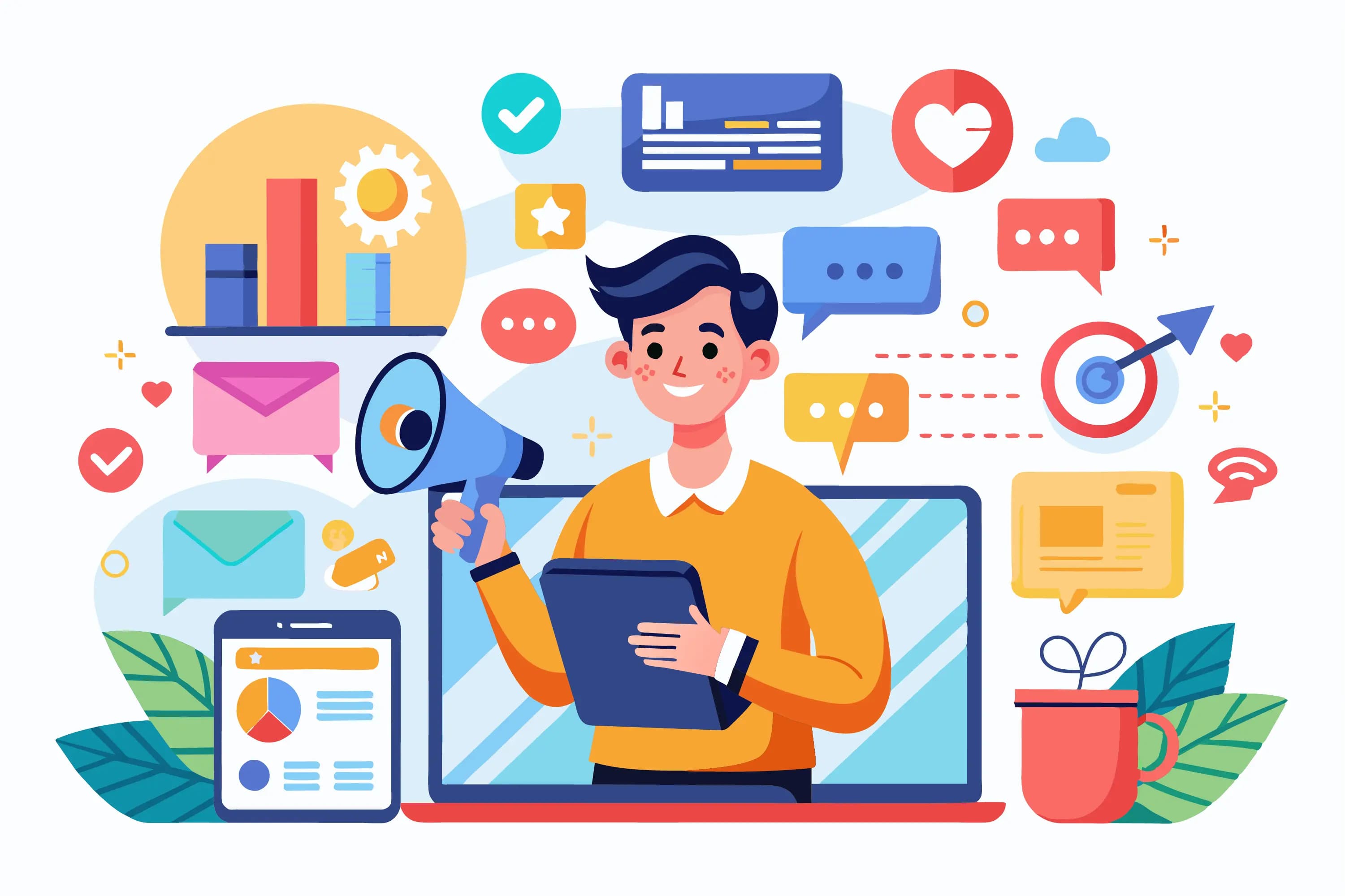 Team planning digital marketing strategies