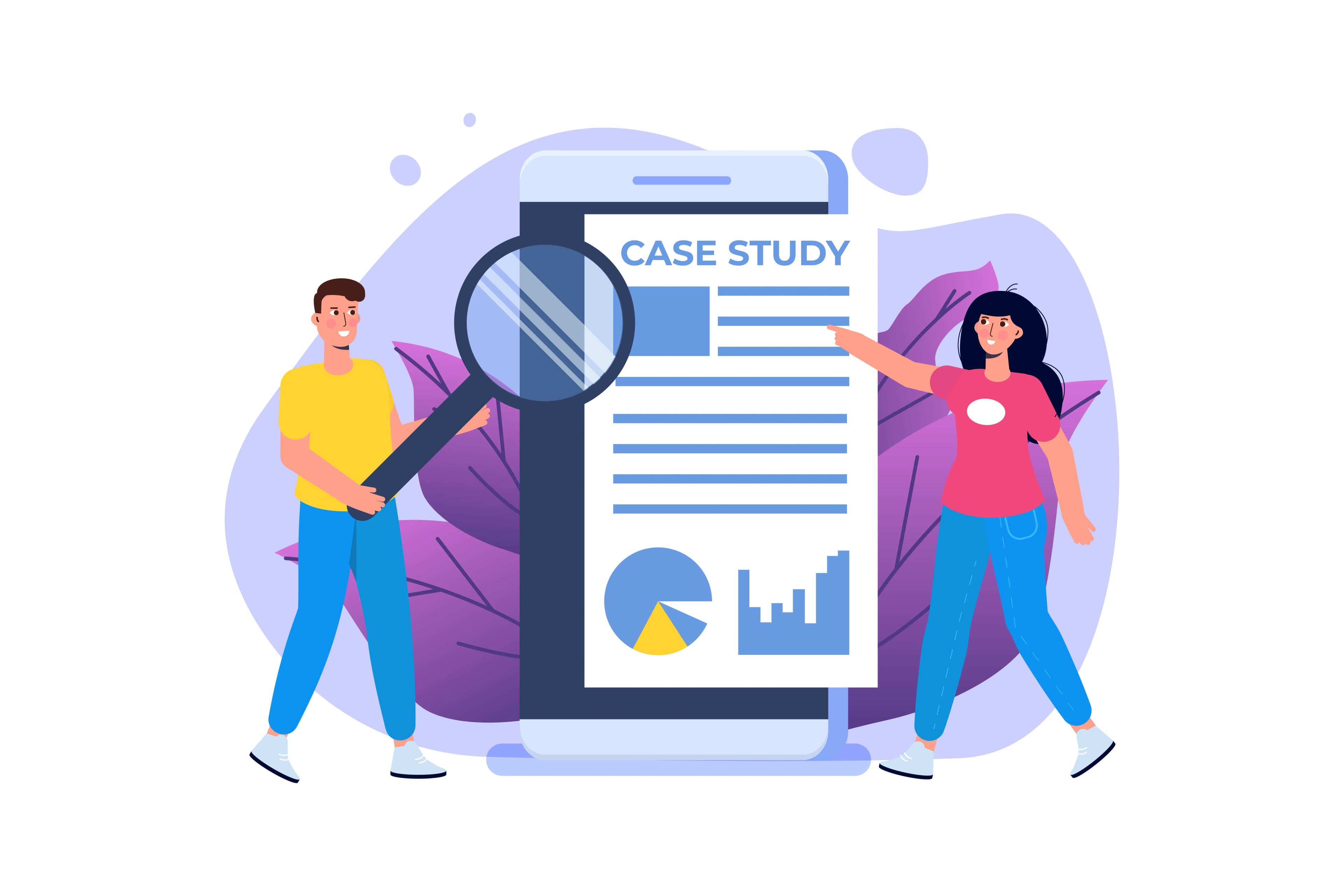 Team analyzing project results on a digital dashboard